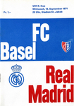 15.09.1971: FC Basel - Real Madrid
