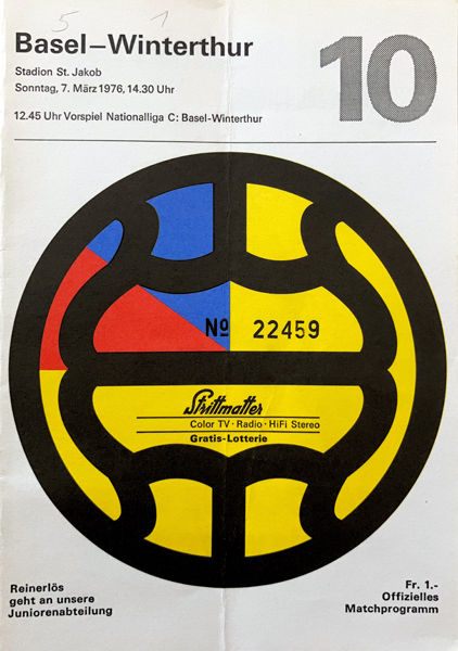 07.03.1976: FC Basel - Winterthur
