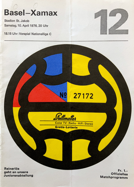 10.04.1976: FC Basel - Neuchâtel Xamax