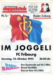 10.10.1992: FC Basel - FC Fribourg