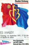 14.09.1991: FC Basel - ES Malley