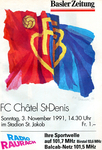 03.11.1991: FC Basel - FC Châtel St-Denis