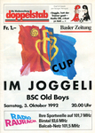 03.10.1992: FC Basel - BSC Old Boys