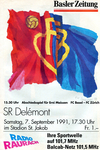 07.09.1991: FC Basel - SR Delémont