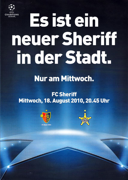 18.08.2010: FCB-Sheriff Tiraspol