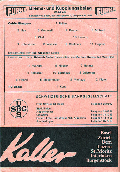 17.09.1969: FCB-Celtic