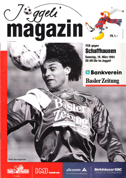 19.03.1994: FC Basel - FC Schaffhausen