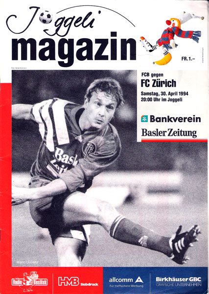 30.04.1994: FC Basel - FC Zürich