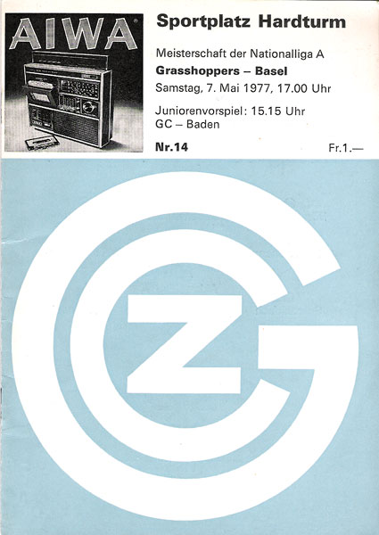 07.05.1977: Grasshoppers-FCB