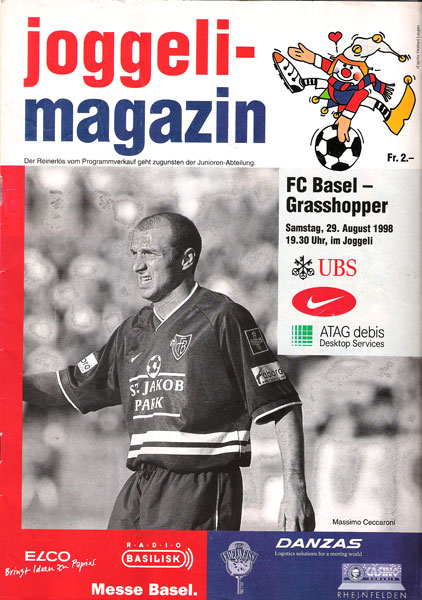 29.08.1998: FC Basel - Grasshoppers