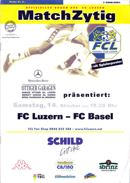 14.10.2000: Luzern-FCB