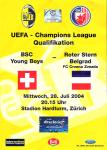 28.07.2004: Young Boys-Crvena Zvezda