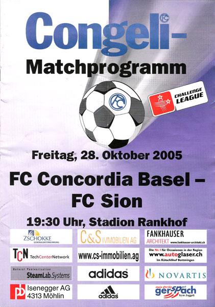 28.10.2005: Concordia-Sion