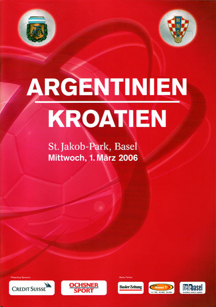 01.03.2006: Argentinien-Kroatien