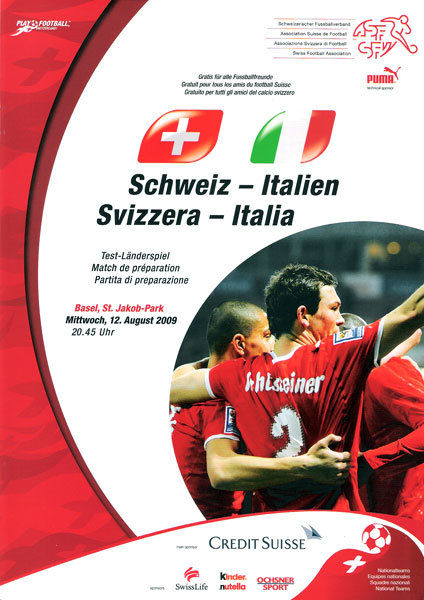 12.08.2009: Schweiz-Italien