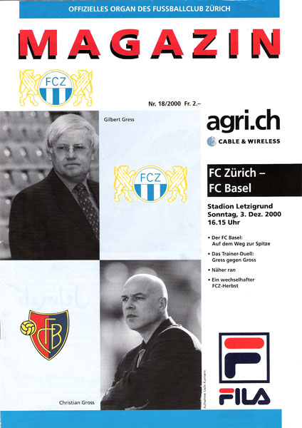 03.12.2000: Zürich-FCB