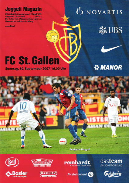 30.09.2007: FCB-St. Gallen