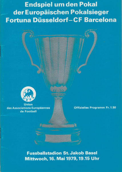 16.05.1979: Fortuna Düsseldorf-Barcelona