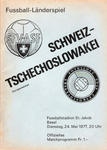 24.05.1977: Schweiz-Tschechoslowakei