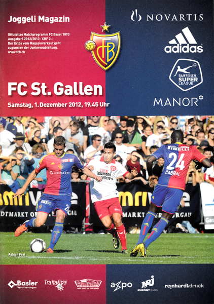01.12.2012: FCB-St. Gallen