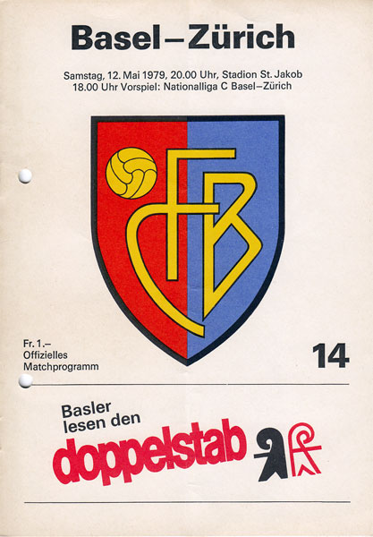 12.05.1979: FC Basel - FC Zürich