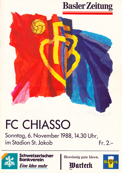 06.11.1988: FC Basel - FC Chiasso