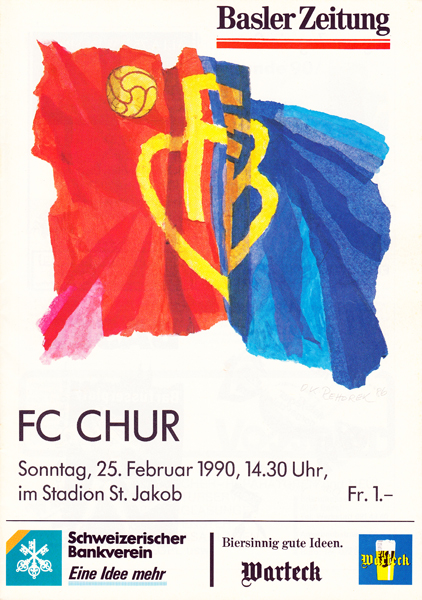 25.02.1990: FC Basel - FC Chur