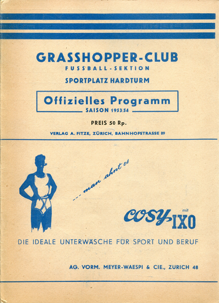 23.08.1953: Grasshoppers - FC Basel