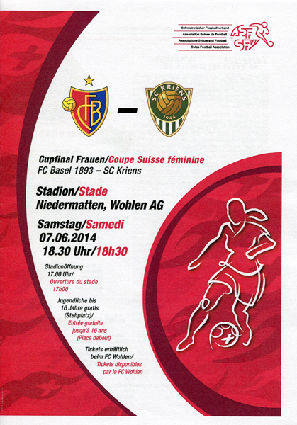 07.06.2014: FC Basel - SC Kriens (Frauen)