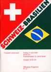 17.06.1983: Schweiz - Brasilien