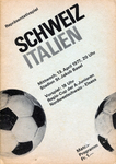 13.04.1977: Schweiz - Italien