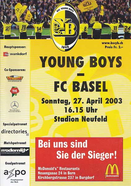 27.04.2003: Young Boys - FC Basel