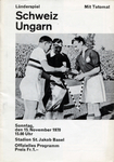 15.11.1970: Schweiz - Ungarn