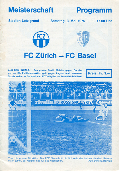 03.05.1975: FC Zürich - FC Basel