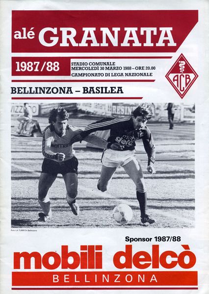 30.03.1988: AC Bellinzona - FC Basel