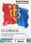 18.11.1989: FC Basel - CS Chênois