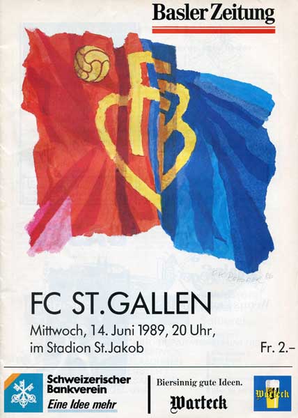 14.06.1989: FC Basel - FC St. Gallen