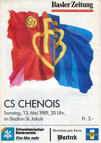 13.05.1989: FC Basel - CS Chênois