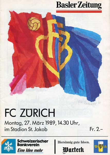 27.03.1989: FC Basel - FC Zürich