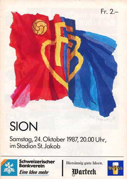 24.10.1987: FC Basel - FC Sion