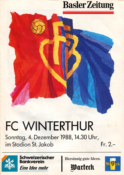 04.12.1988: FC Basel - FC Winterthur