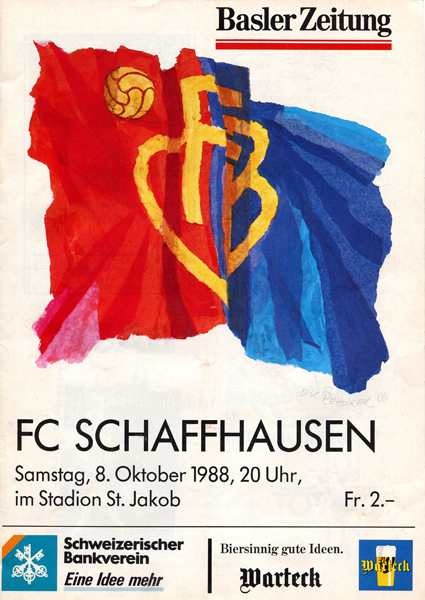 08.10.1988: FC Basel - FC Schaffhausen