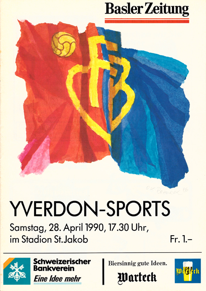 28.04.1990: FC Basel - Yverdon-Sports