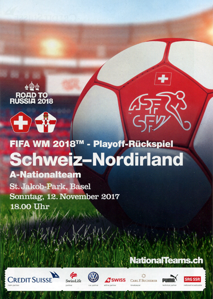 12.11.2017: Schweiz - Nordirland